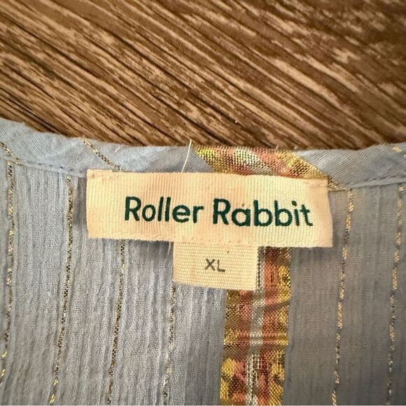 Roller Rabbit Lurex Tokano Dress Blue - Picture 3 of 5